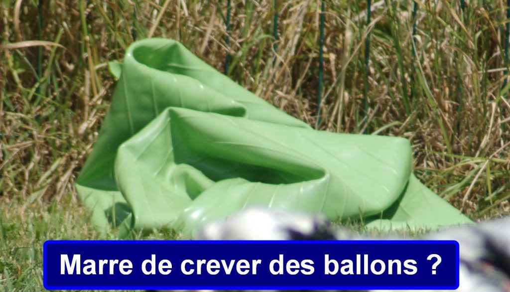 Ballon de treibball percé