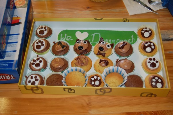 Gâteau offert par stagiaires formation Doggycoach